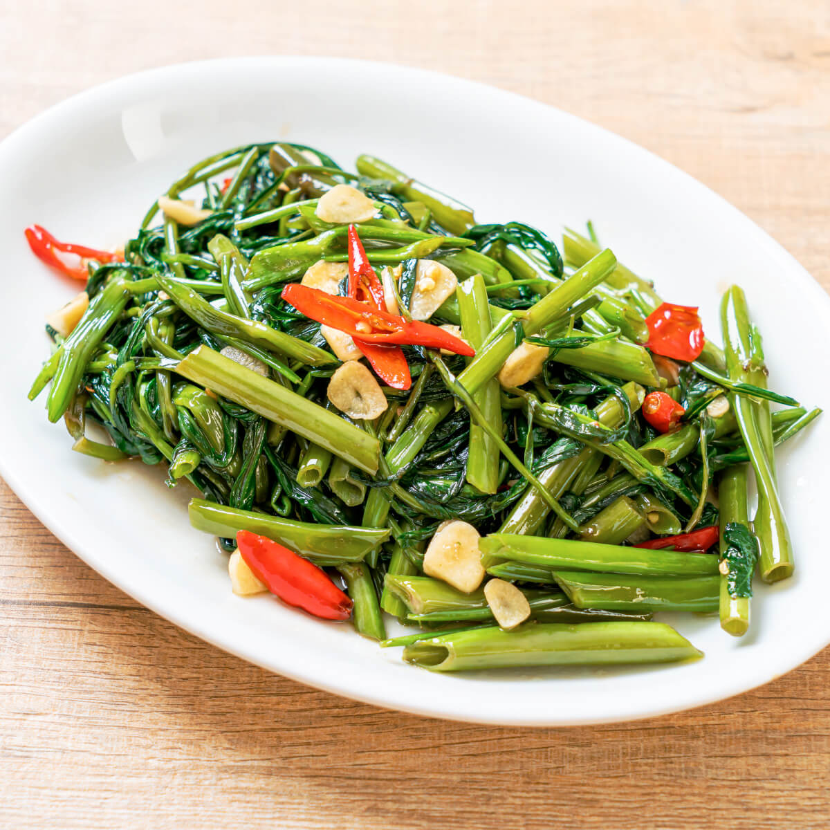 เคล็ดลับ “ผัดผักบุ้ง” ให้กรอบอร่อย ใครก็ทำได้ ง่ายนิดเดียว | Ajinomoto TH