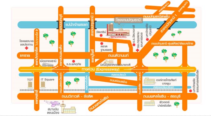 Factory Map - Pathum Thani Factory